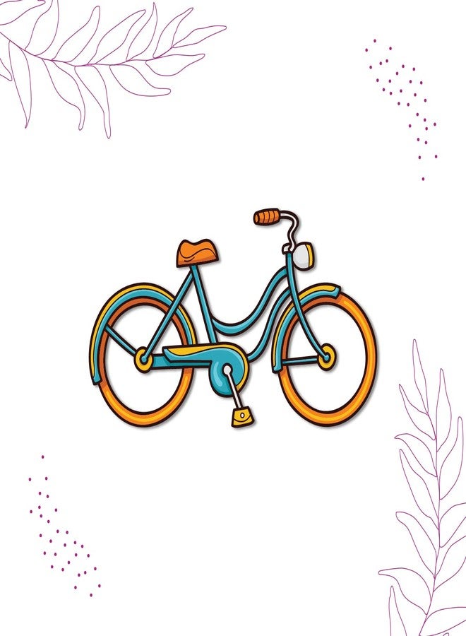 Bhai Please Cycle Wooden Fridge Magnet - Image 3